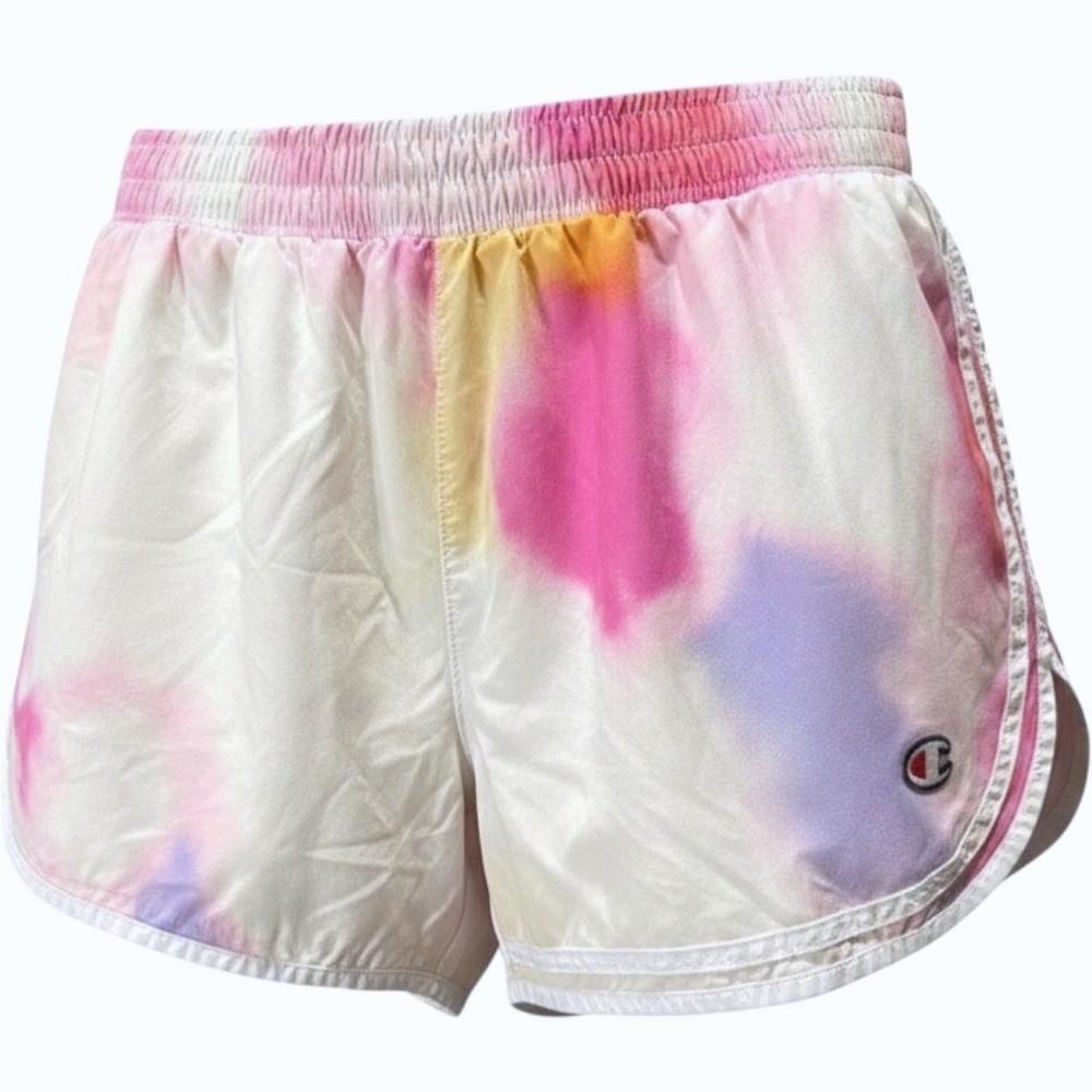 Champion Tie Dye Athletic Shorts Womens Medium Pink Sporty Running
Gym Active